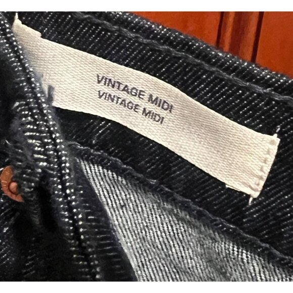 Universal Thread‎ Vintage Midi Shorts Size 10 Dark Blue Denim NWT - Picture 6 of 8